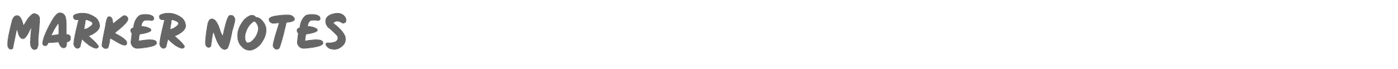 Marker Notes Marker Notes.ttf font preview